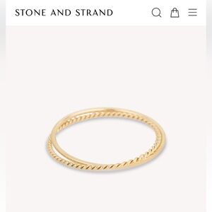 gold twist ring